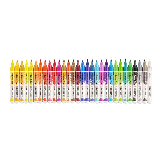 Ecoline Brushpen 30p Primary