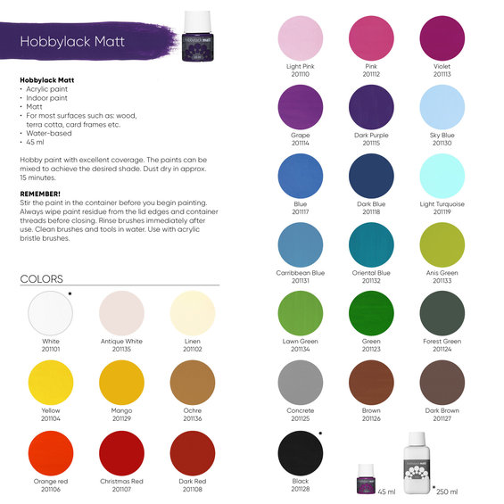 Hobbylack matt 45 ml linen