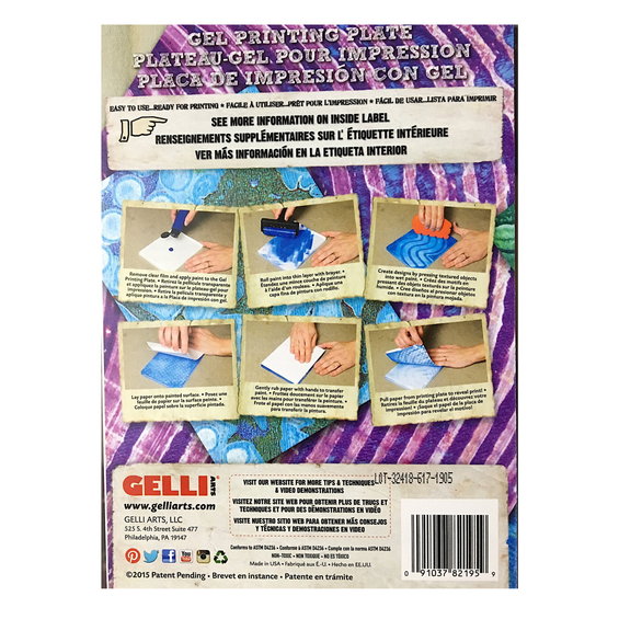 Gelli Arts 5"x7" platta