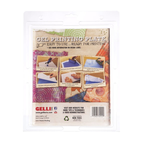 Gelli Arts 8"x10" platta
