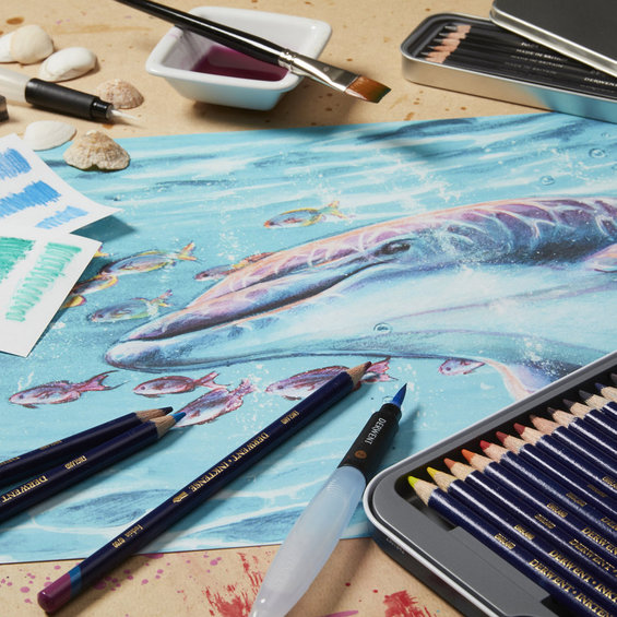 DW Inktense 72 akvarellpennor