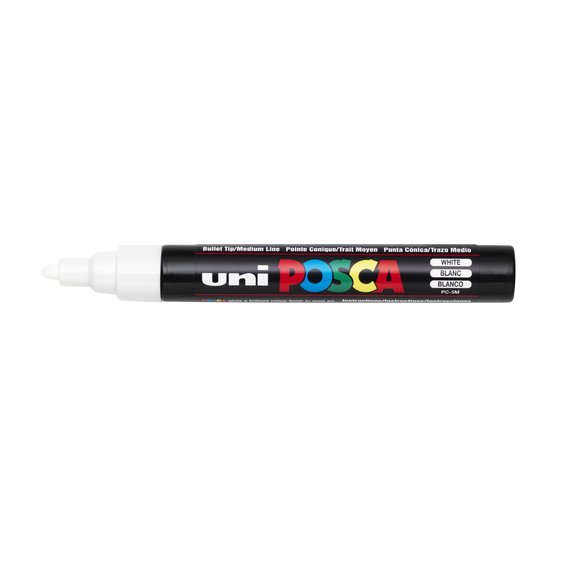 POSCA PC-5M WHITE - 4902778916254