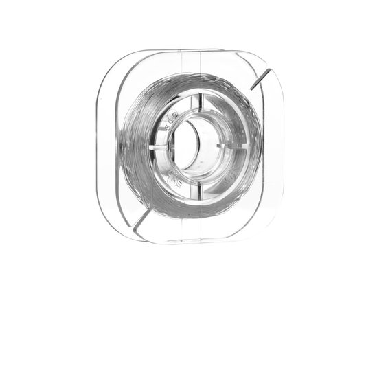 Transparent, elastisk smykketråd Ø 0,5 mm, 10 meter