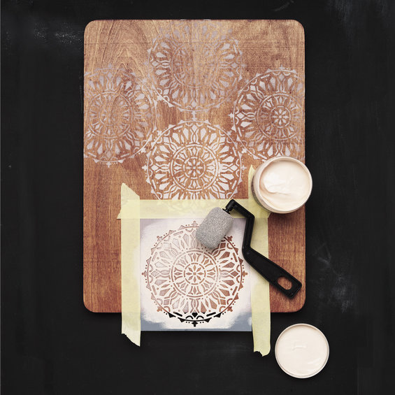 Schabloner 4 st Mandala