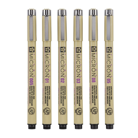Pigma Micron set 6+1 Black