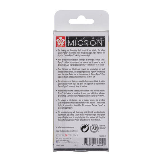 Pigma Micron set 6+1 Black