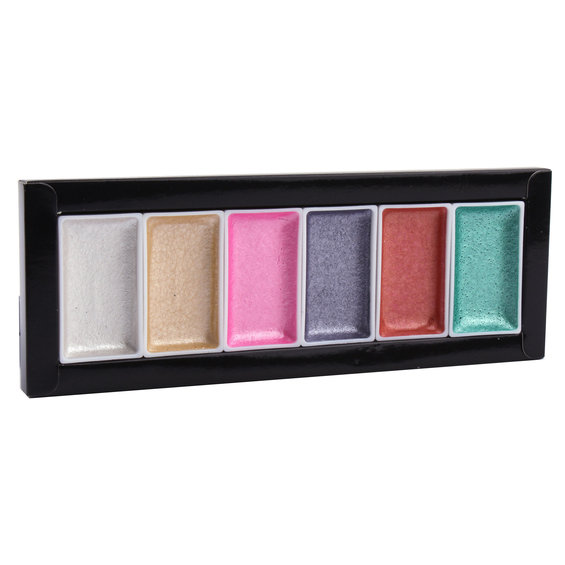 Akvarellset metallic pastell