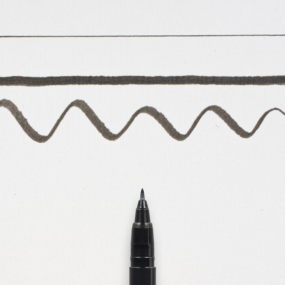 Pigma Brush Pen svart 3-pack