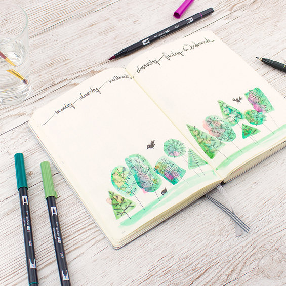 Tombow Penselpenna Mist Purple