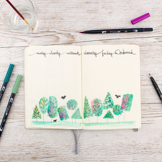 Tombow Penselpenna Mist Purple