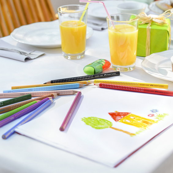 Grip Jumbo färgpennor 12-pack