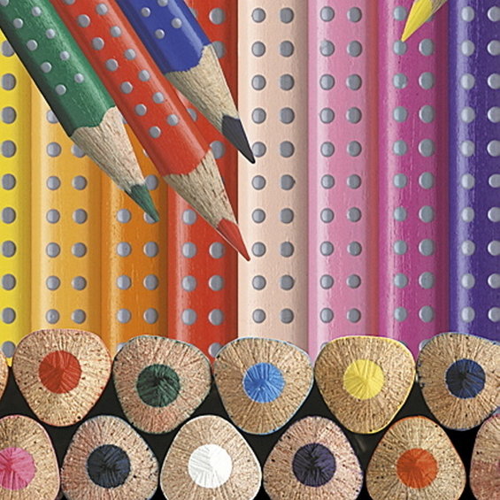 Grip Jumbo färgpennor 12-pack