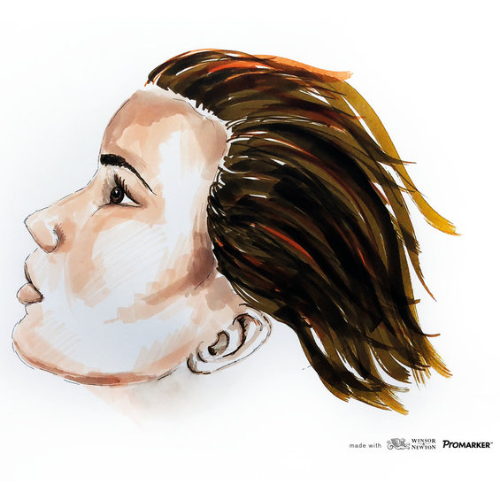 W&N Promarker Dusky Rose