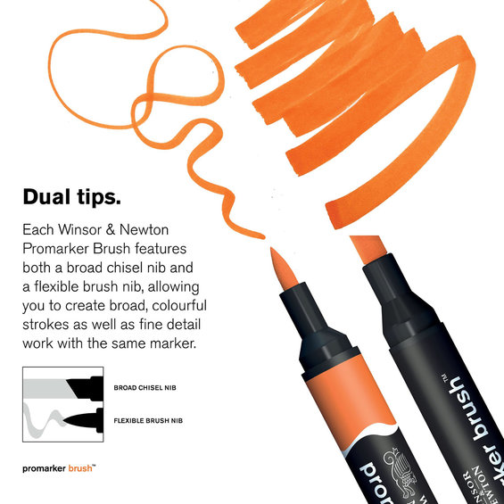 W&N Promarker Brush Brt Sienna