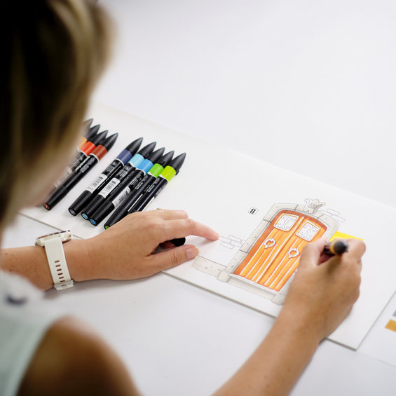 W&N Promarker Brush Brt Sienna