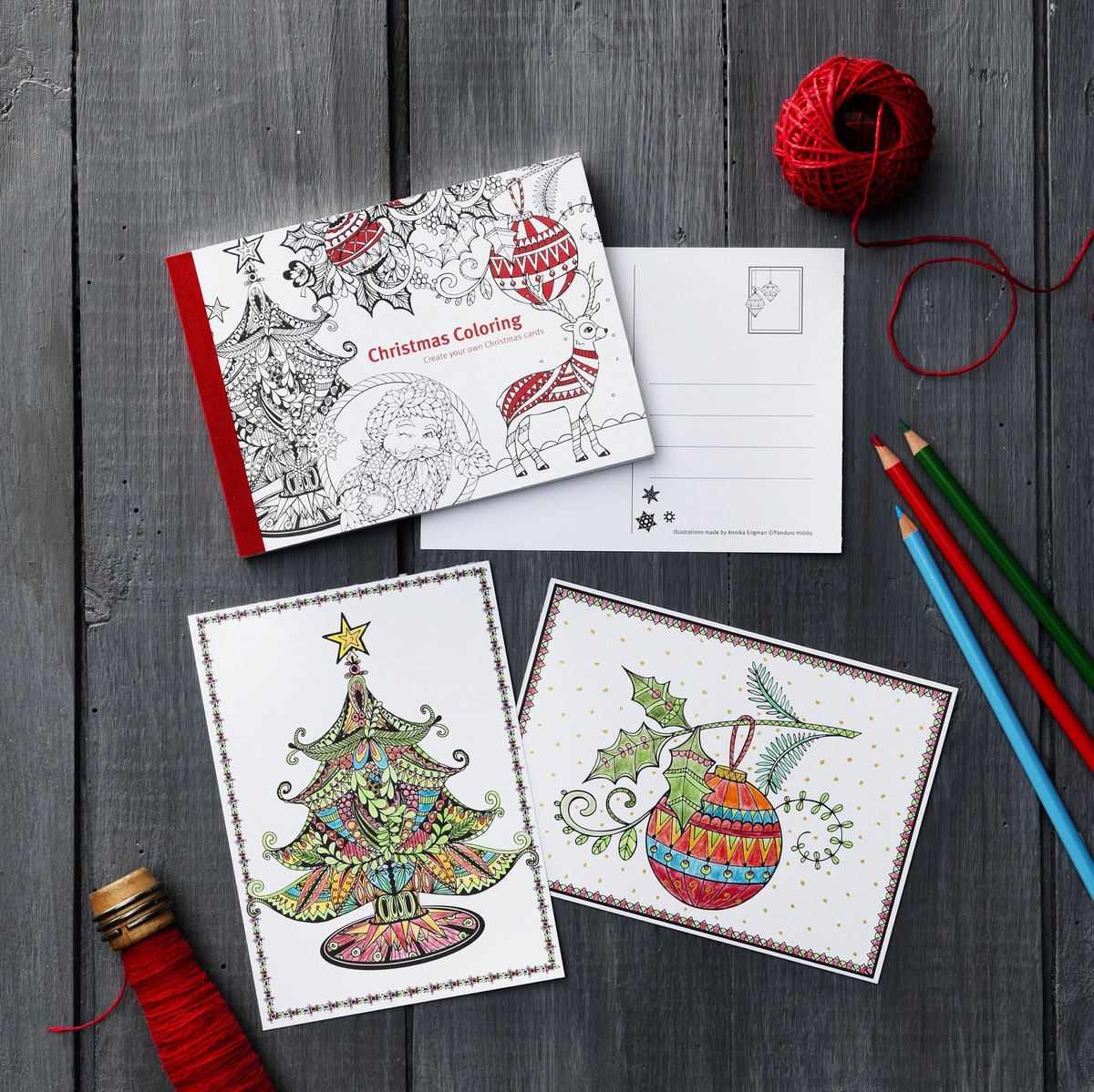 Christmas Coloring julekort