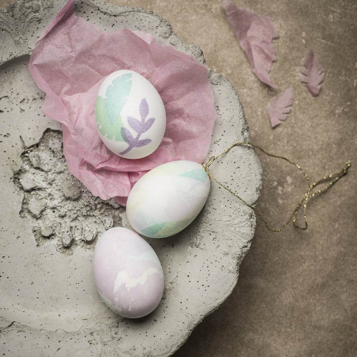 Färga med silkespapper