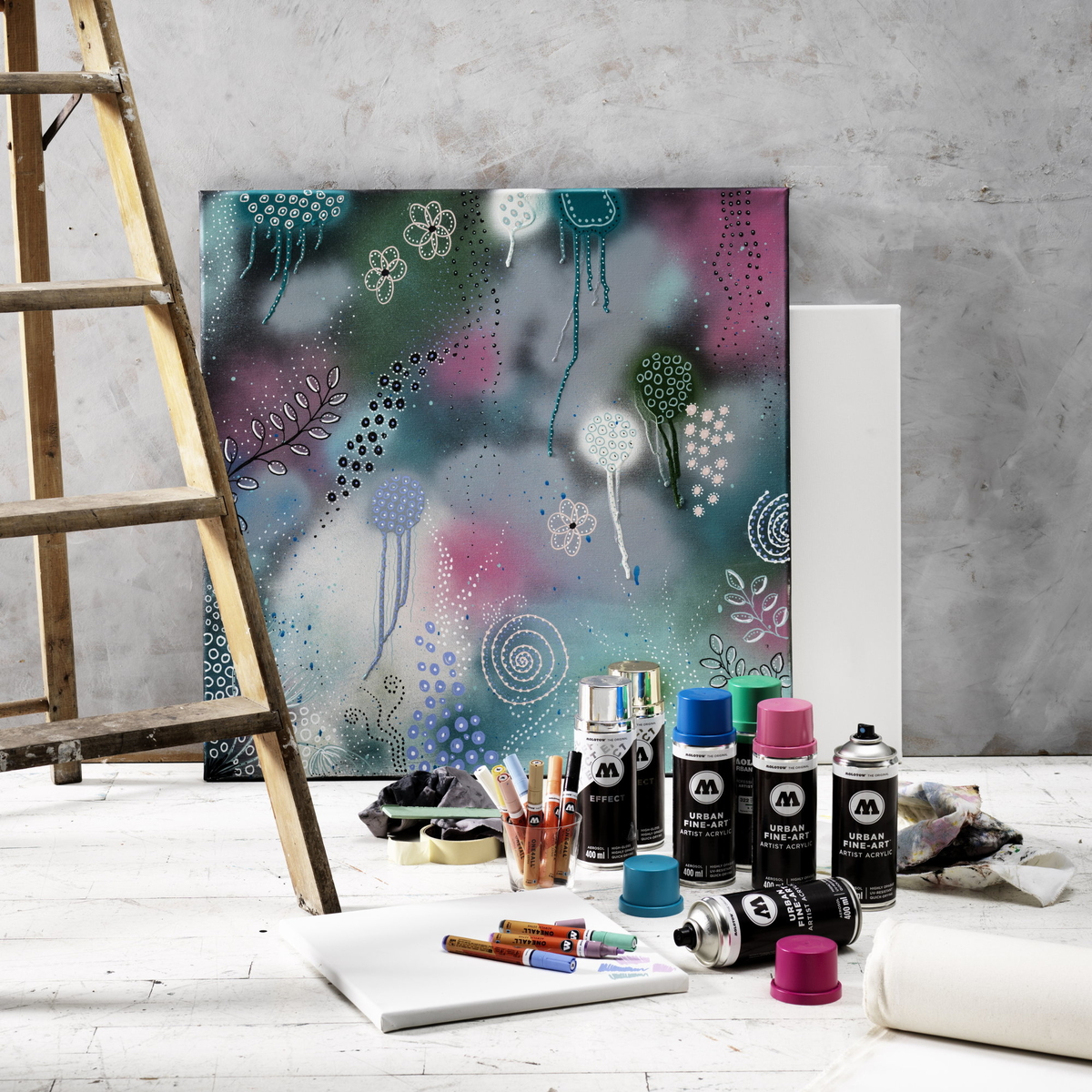Skab kunst med mixed media