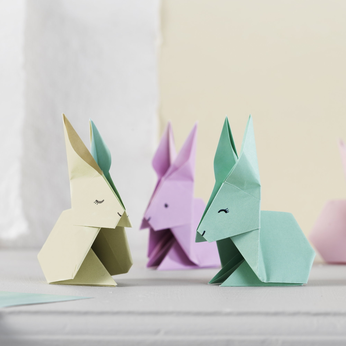 Fold søde kaniner i origami