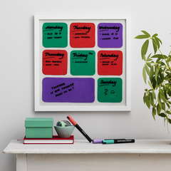 Ram 4B vit plattlist 60x80cm