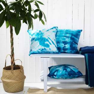 Farv puder med batikteknik