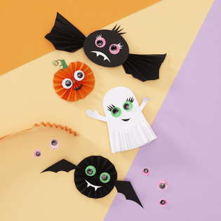 Vik pappersfigurer till halloween